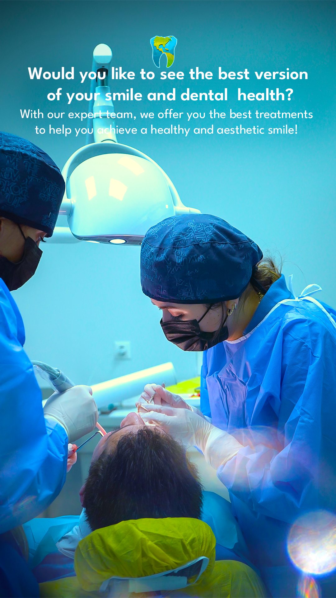 Dental team during surgery